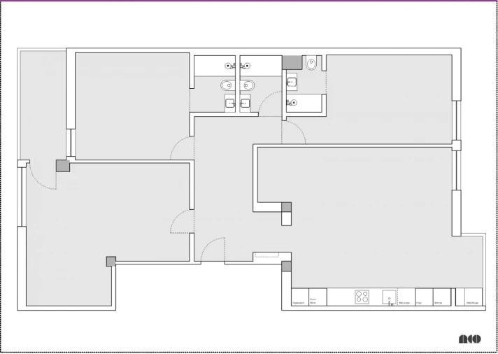Apartamento T3 para Venda em Vila Nova de Famalicão e Calendário Planta 1