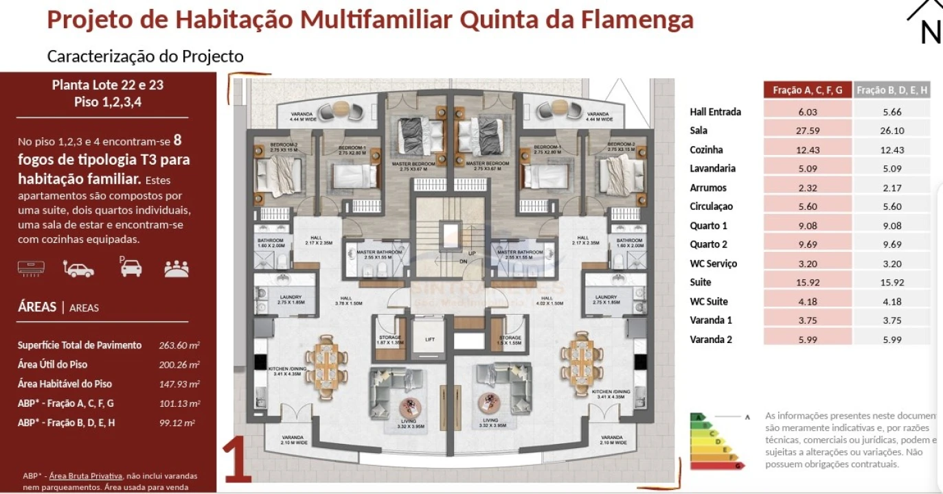 Apartamento T3 para Venda em Vialonga Foto 2