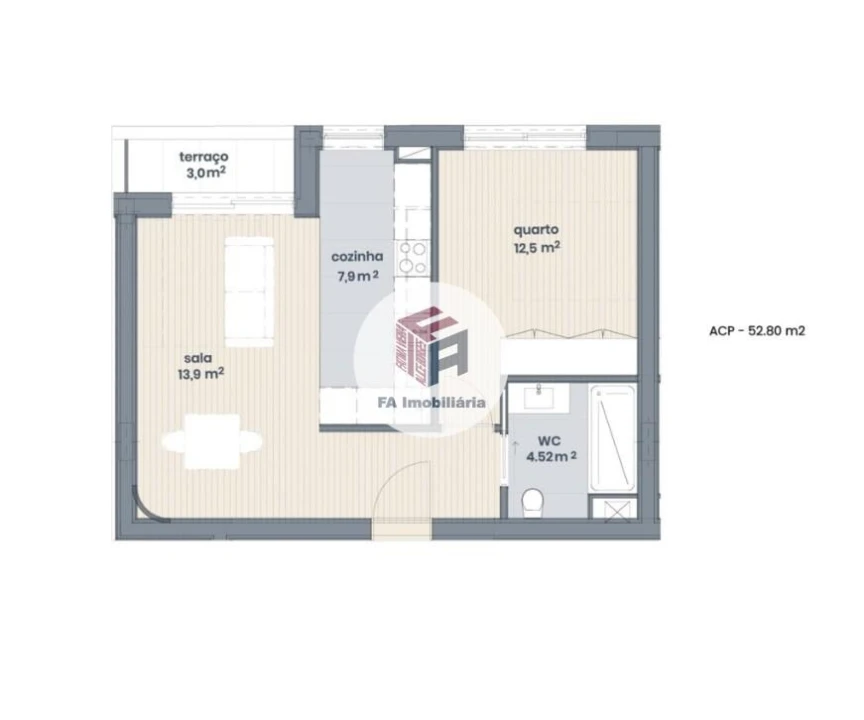 Apartamento T1 para Venda em Ramalde Foto 5