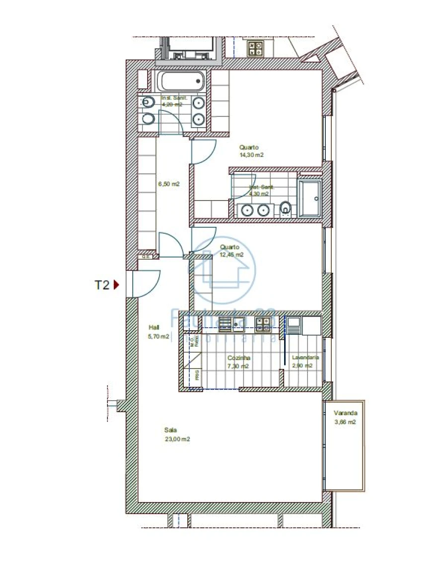 Apartamento T2 para Venda em Oliveira do Douro Foto 4