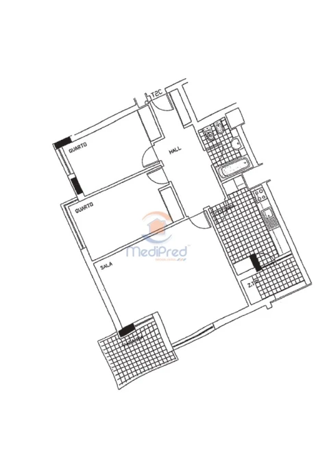 Apartamento T2 para Venda em Santa Clara