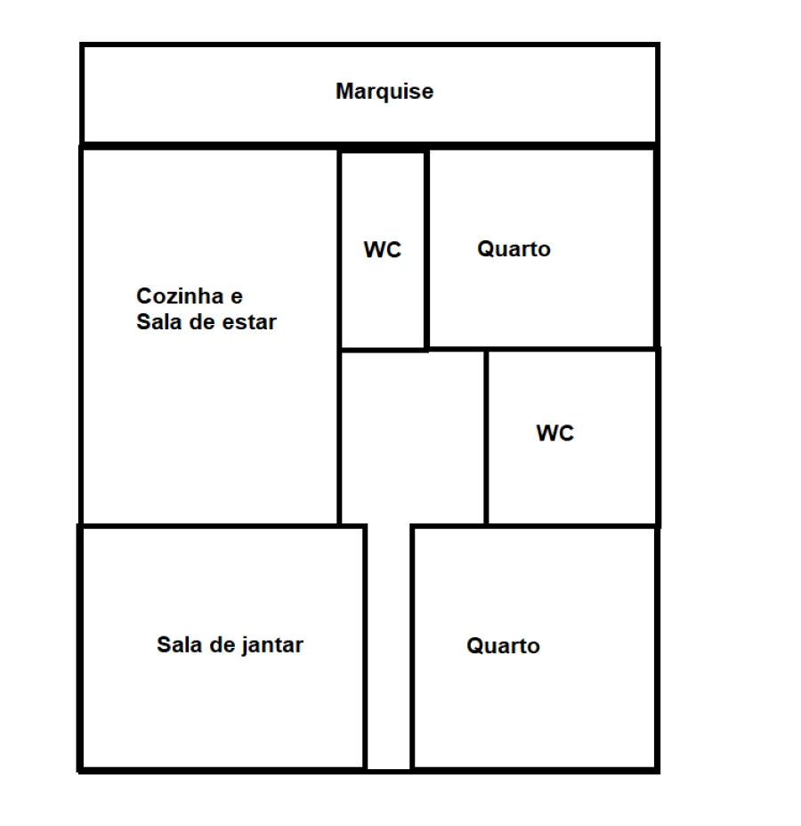 Moradia T3 para Venda em Pego Planta 1
