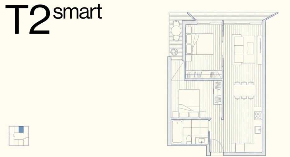 Apartamento T2 para Venda em Ramalde Planta 1