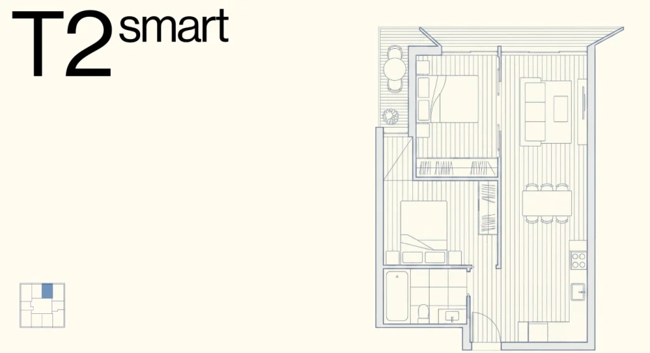 Apartamento T2 para Venda em Ramalde Planta 1