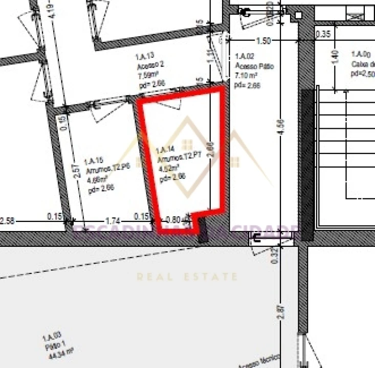 Apartamento T2 para Venda em Carnaxide e Queijas Planta 2