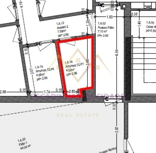 Apartamento T2 para Venda em Carnaxide e Queijas Planta 2