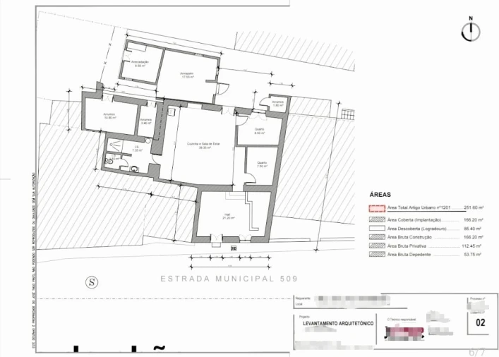 Moradia T2 para Venda em Vila Nova de Cacela Planta 2