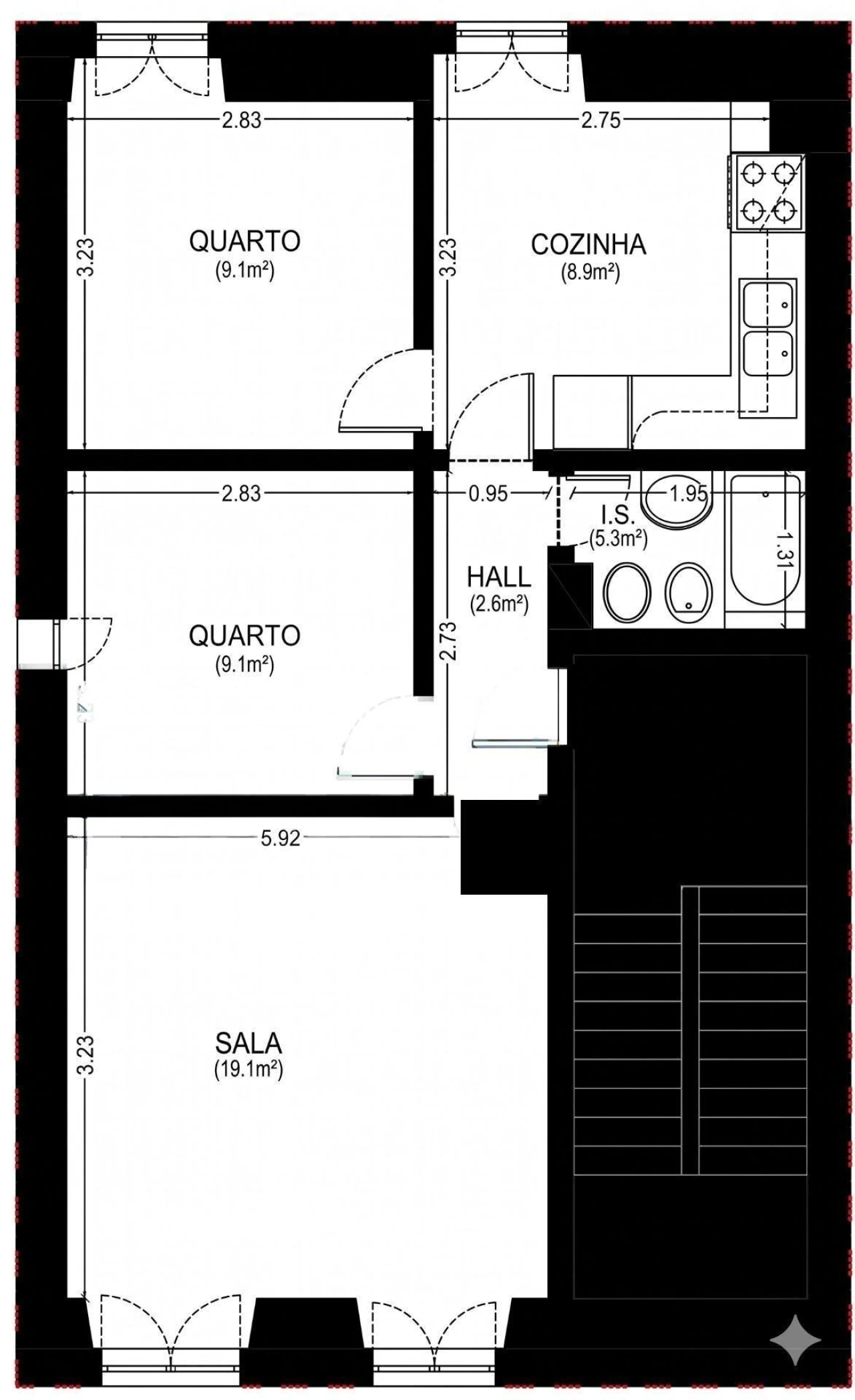 Apartamento T2 para Venda em Misericórdia Foto 20