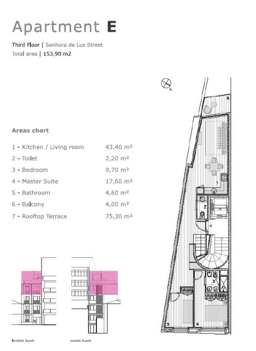 Apartamento T2 para Venda em Aldoar, Foz do Douro e Nevogilde Planta 1