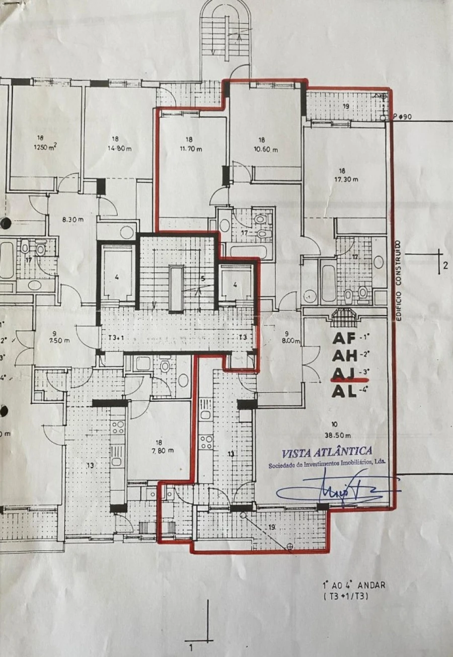 Apartamento T3 para Arrendamento em Lordelo do Ouro e Massarelos Planta 1