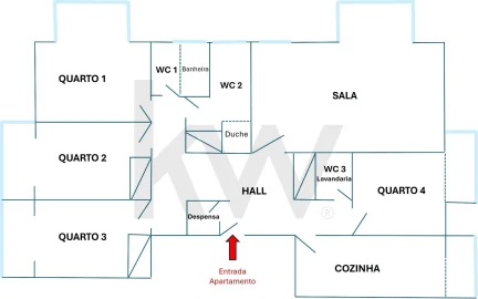 Apartamento T4 para Arrendamento em Lumiar