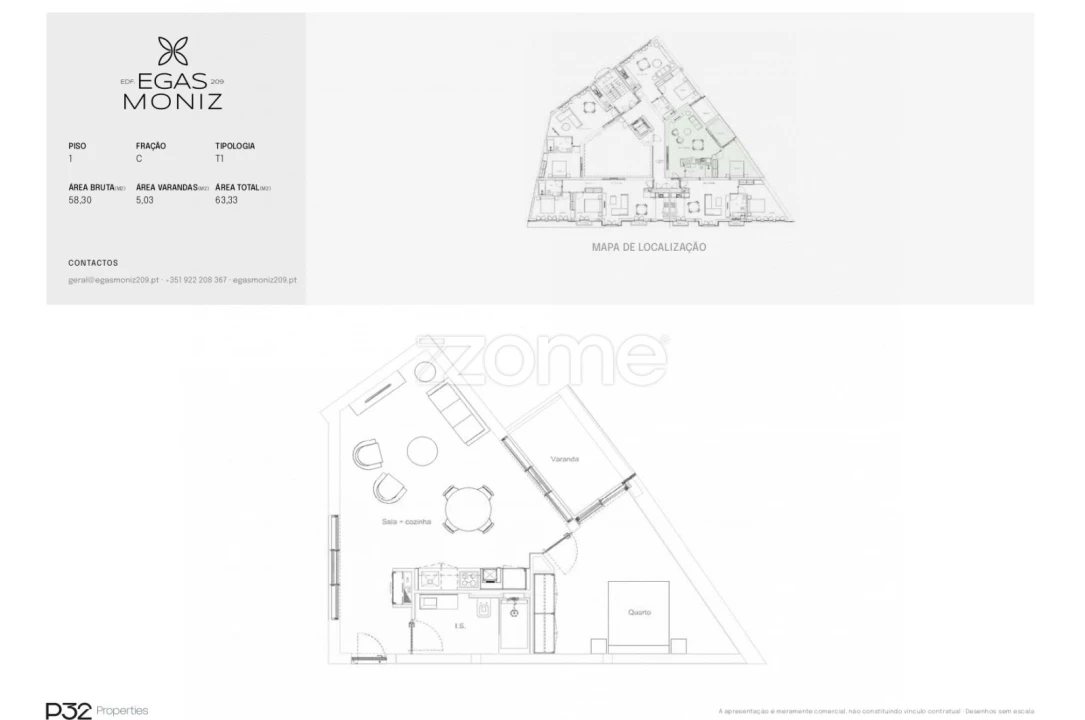Apartamento T1 para Venda em Cedofeita, Santo Ildefonso, Sé, Miragaia, São Nicolau e Vitória Foto 13