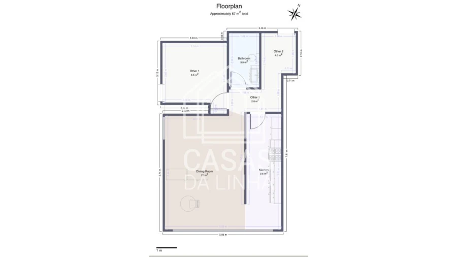 Apartamento T1 para Arrendamento em Carcavelos e Parede Foto 13