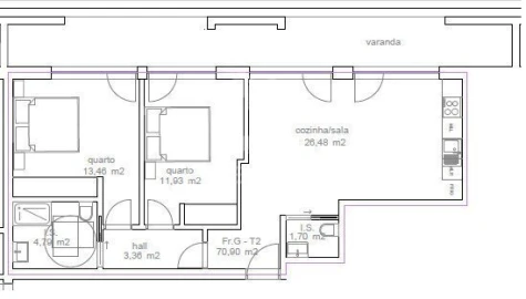 Apartamento T2 para Venda em Tondela e Nandufe