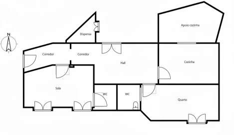 Apartamento T2 para Venda em São Vicente