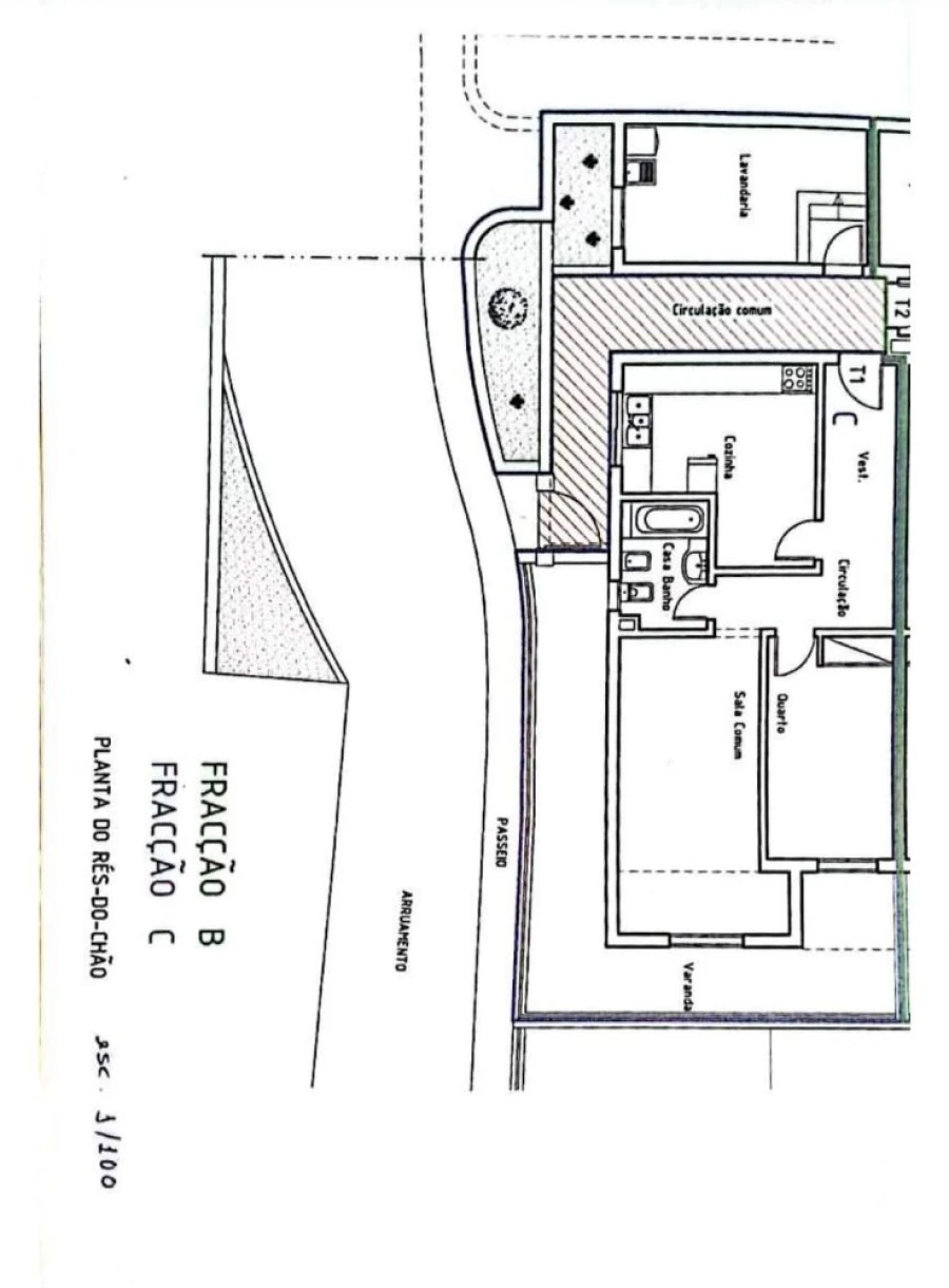 Apartamento T1 para Venda em Santo Antonio da Serra Planta 1