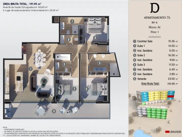 Apartamento T3 para Venda em Calheta