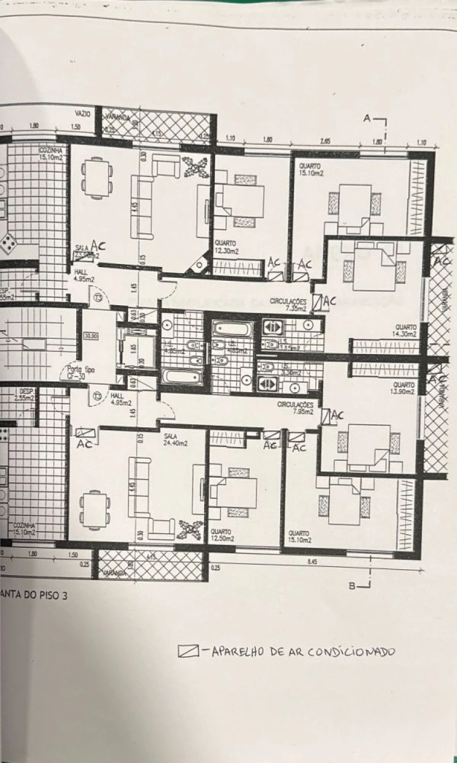 Apartamento T3 para Venda em Alto do Seixalinho, Santo André e Verderena Planta 3
