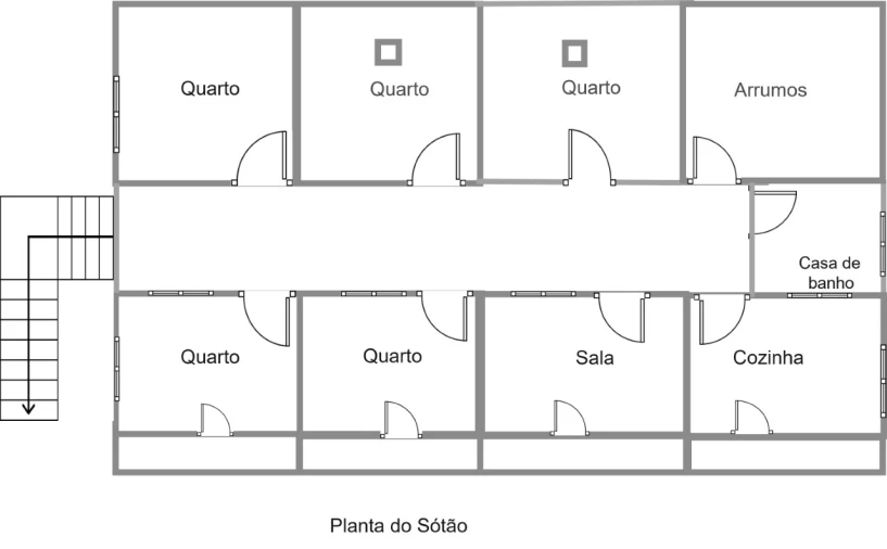Moradia T3 para Venda em Santiago do Cacém, Santa Cruz e São Bartolomeu da Serra Planta 2