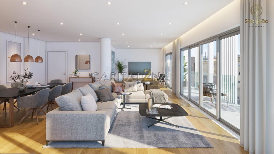 Apartamento T4 para Venda em Carcavelos e Parede Foto 22