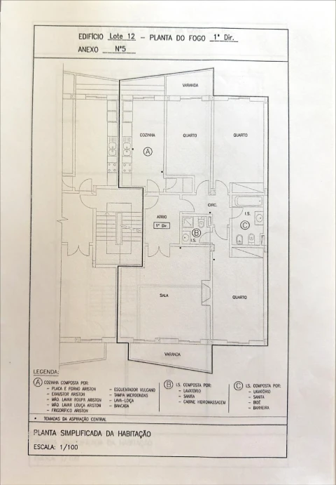 Apartamento T3 para Venda em Marvila, Ribeira Santarém, São Salvador, São Nicolau