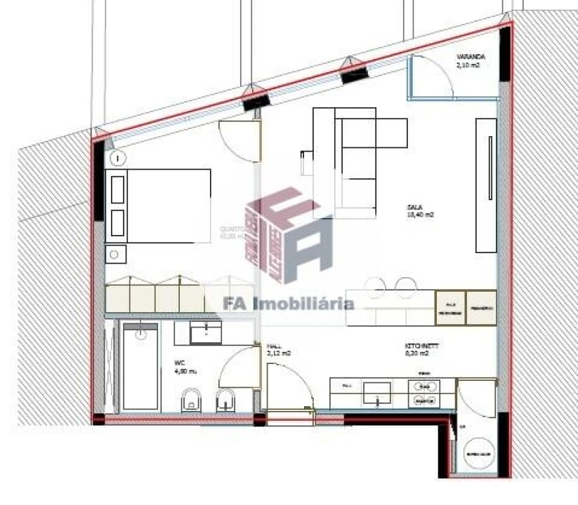Apartamento T1 para Venda em Matosinhos e Leça da Palmeira Foto 15