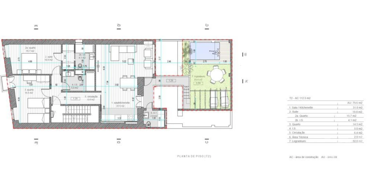 Apartamento T2 para Venda em Ajuda Foto 30