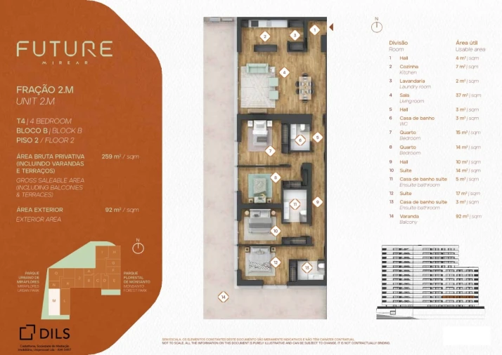 Apartamento T4 para Venda em Algés, Linda-A-Velha e Cruz Quebrada-Dafundo Planta 1