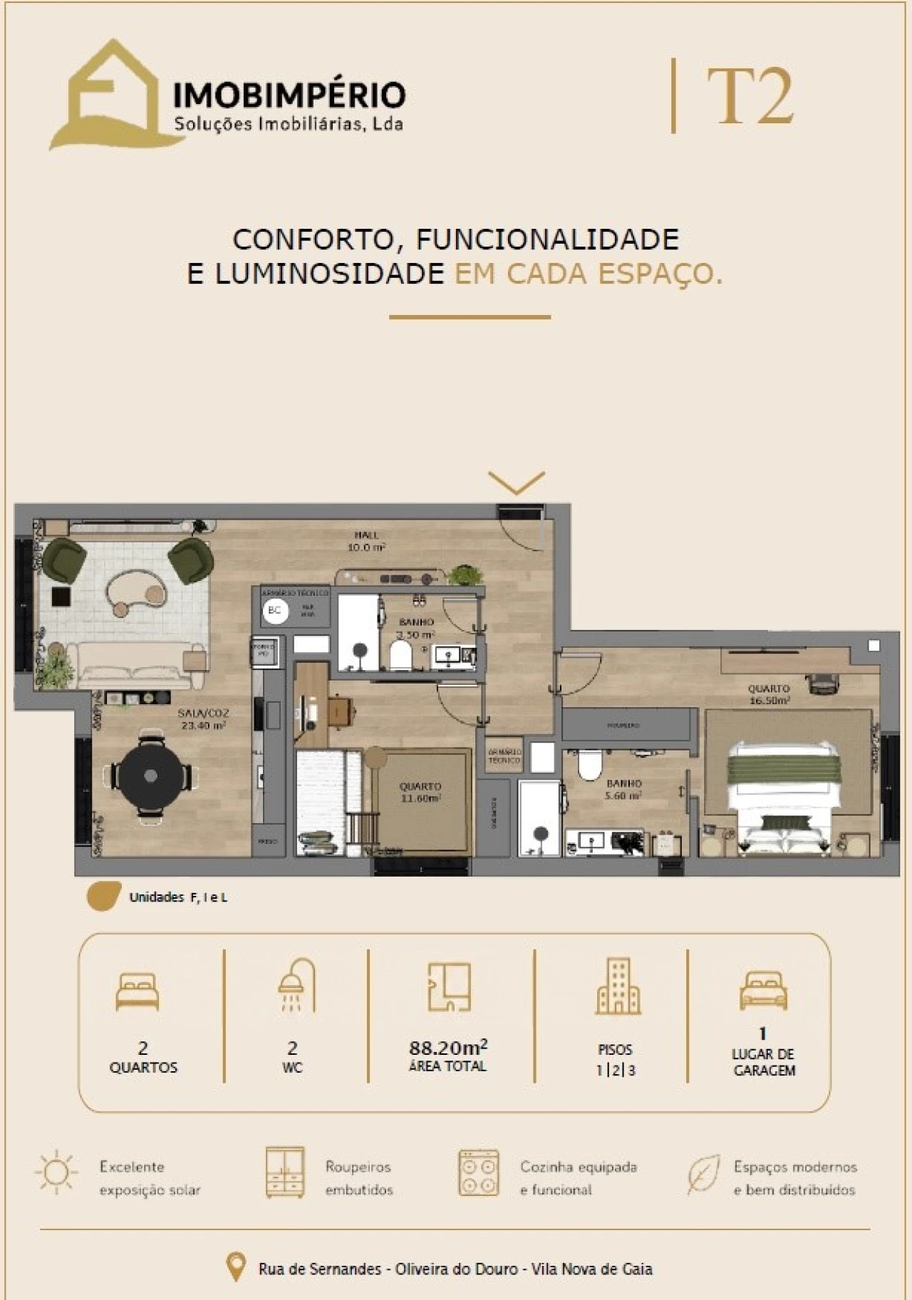 Apartamento T2 para Venda em Oliveira do Douro Planta 4