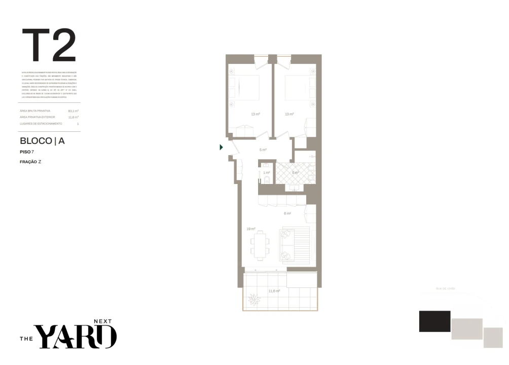 Apartamento T2 para Venda em Santa Marinha e São Pedro da Afurada Foto 21