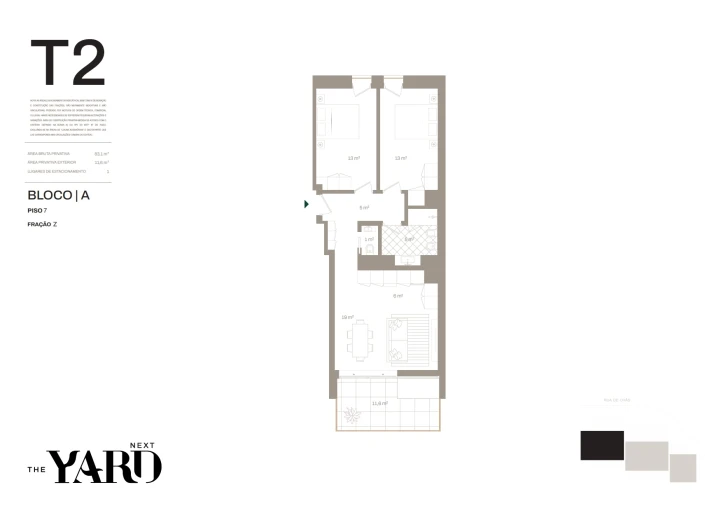 Apartamento T2 para Venda em Santa Marinha e São Pedro da Afurada Foto 21