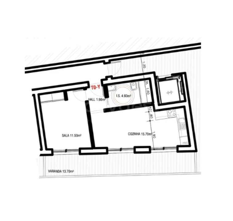 Apartamento T1 para Venda em Altura Foto 2