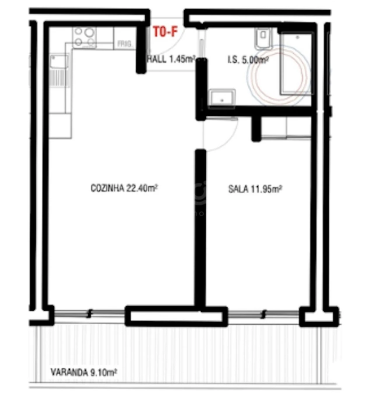 Apartamento T1 para Venda em Altura Foto 2