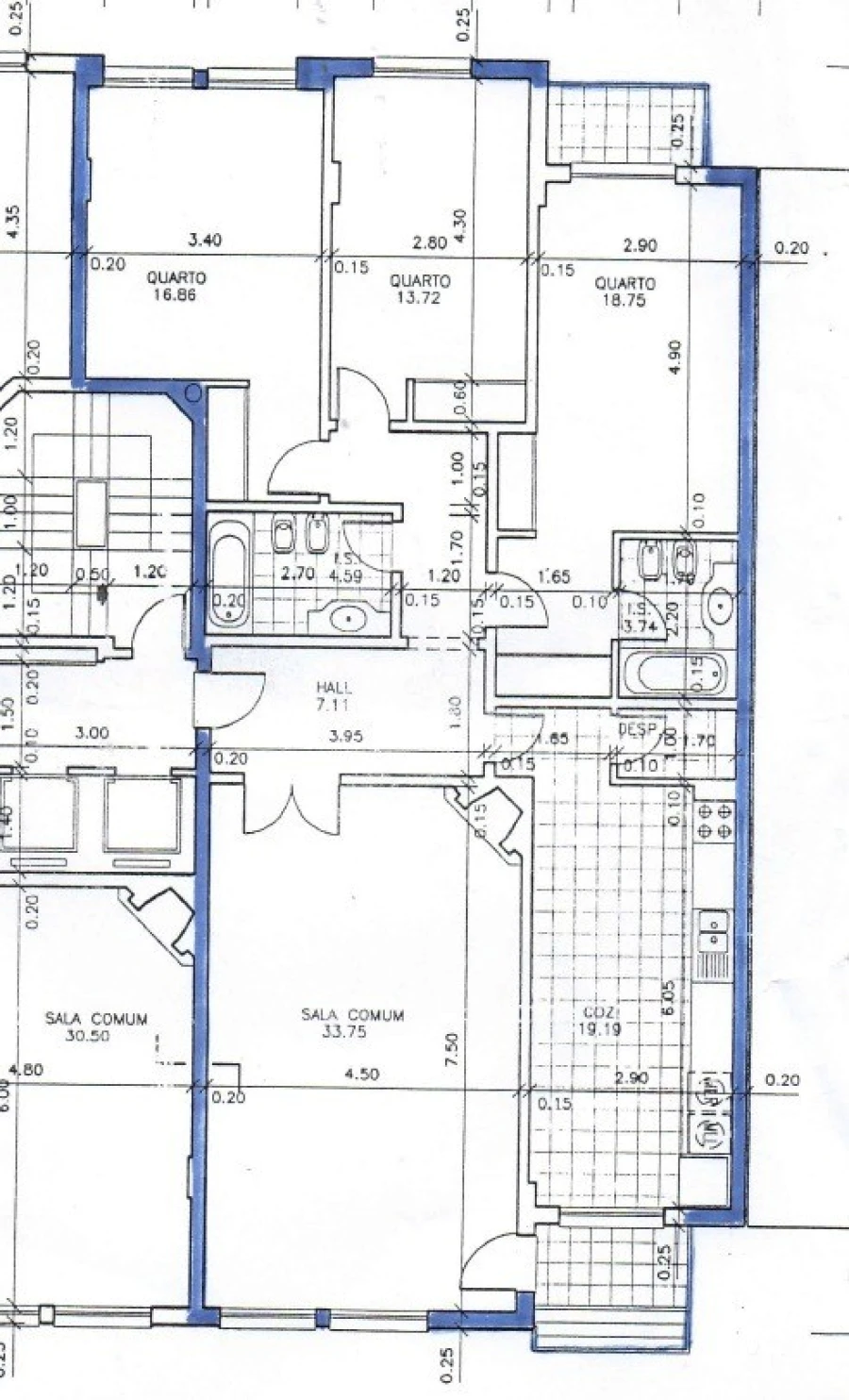 Apartamento T3 para Venda em Queluz e Belas Planta 1