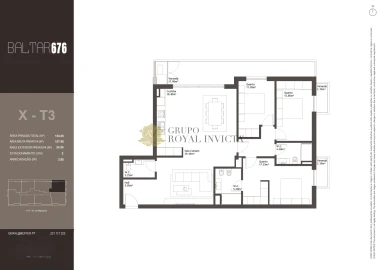 Apartamento T3 para Venda em Baltar