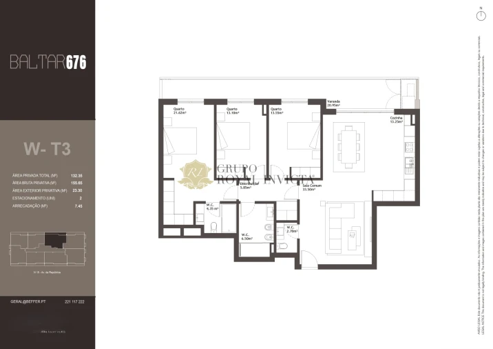 Apartamento T3 para Venda em Baltar Foto 31
