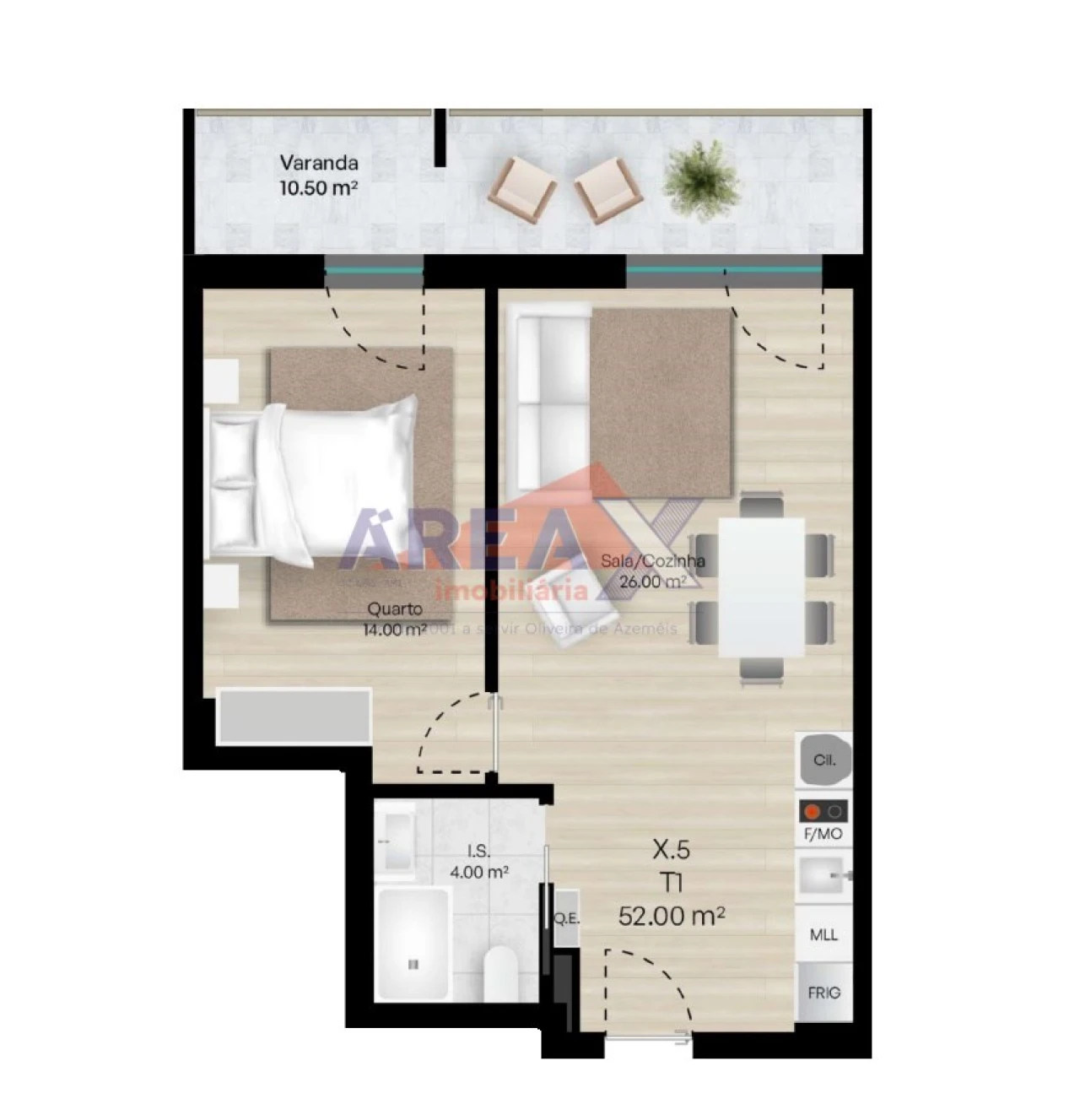 Apartamento T1 para Venda em O. Azeméis, Riba-Ul, Ul, Macinhata Seixa, Madail Foto 18