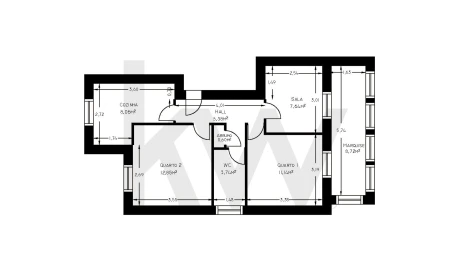 Apartamento T2 para Arrendamento em Vila Praia de Ancora