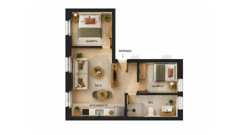Apartamento T2 para Venda em Ajuda