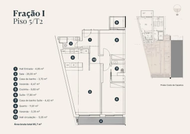 Apartamento T2 para Venda em Costa da Caparica