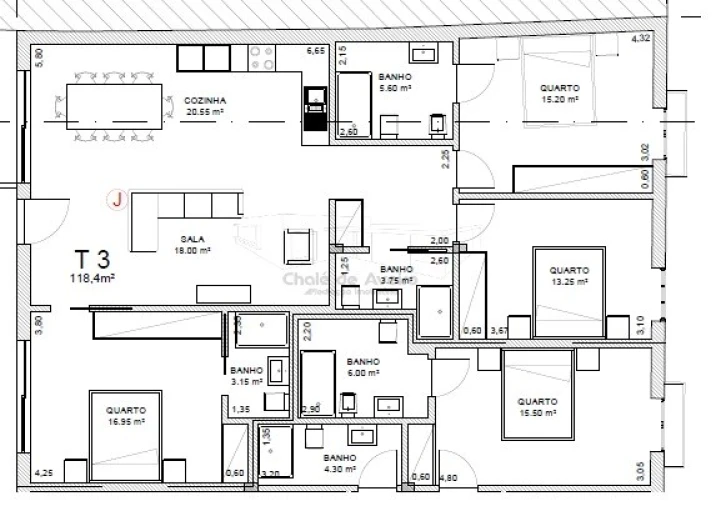Apartamento T3 para Venda em O. Azeméis, Riba-Ul, Ul, Macinhata Seixa, Madail Planta 1