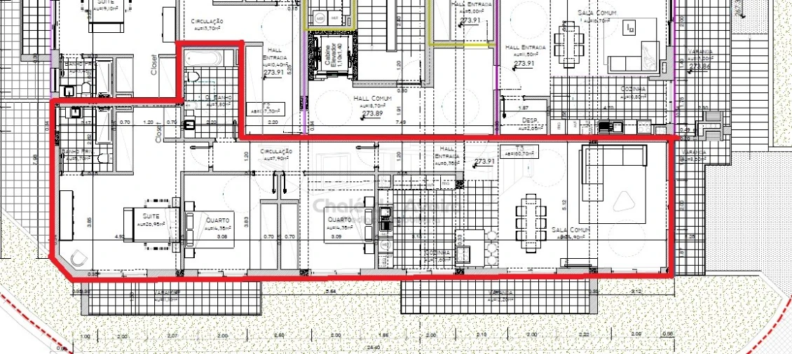 Apartamento T3 para Venda em Nogueira do Cravo e Pindelo Planta 1
