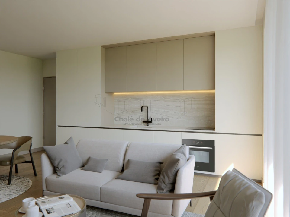 Apartamento T1 para Venda em Oliveira do Bairro Foto 3