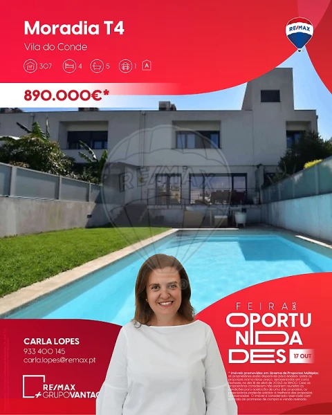 Moradia T4 para Venda em Vila do Conde