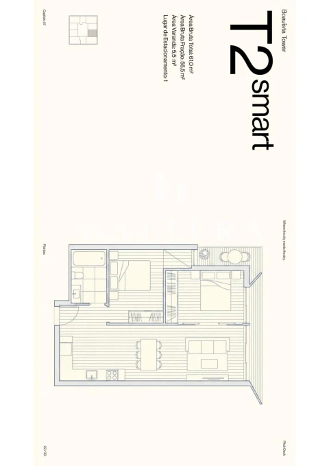Apartamento T2 para Venda em Lordelo do Ouro e Massarelos