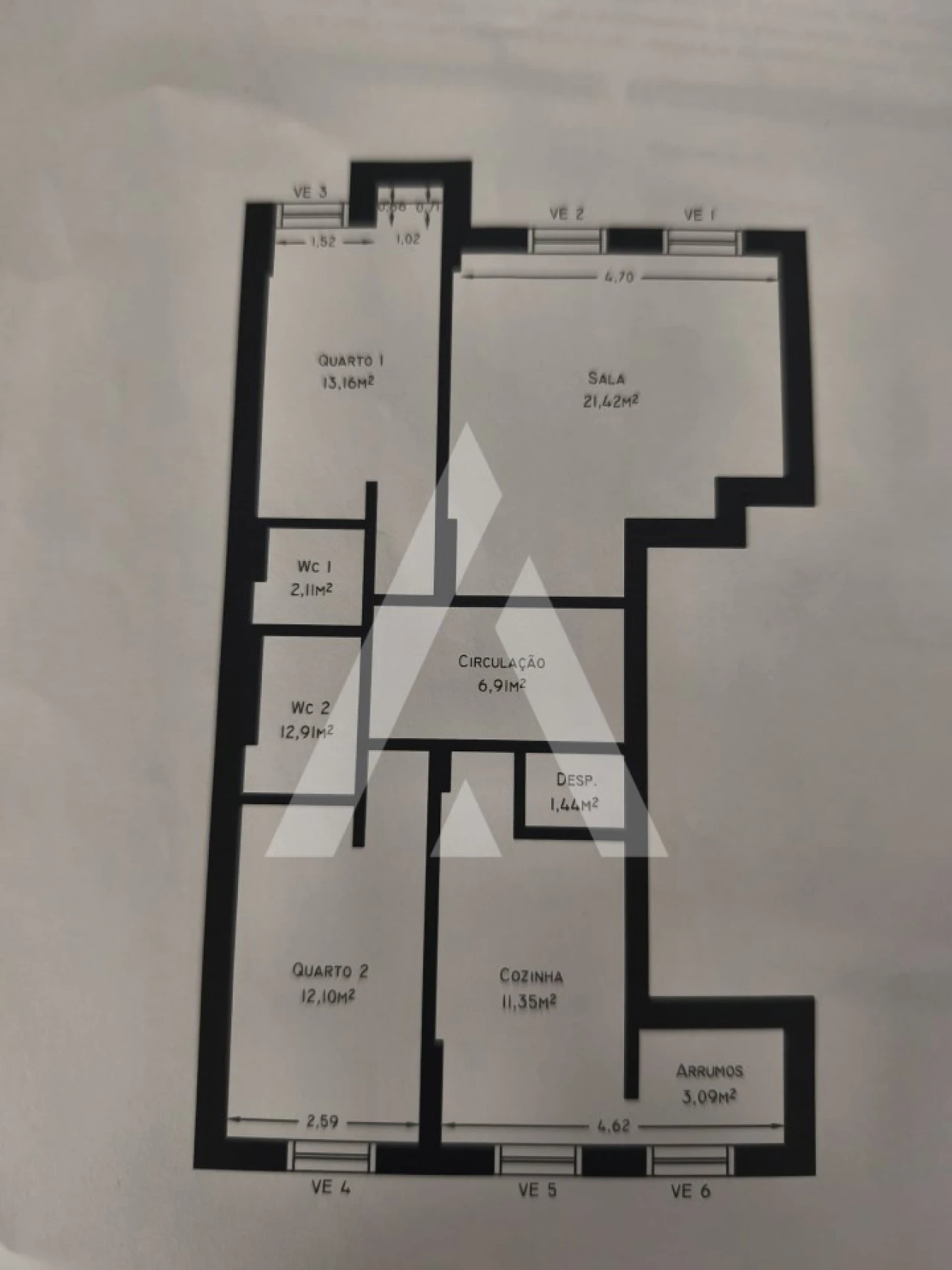 Apartamento T2 para Arrendamento em Darque Foto 17