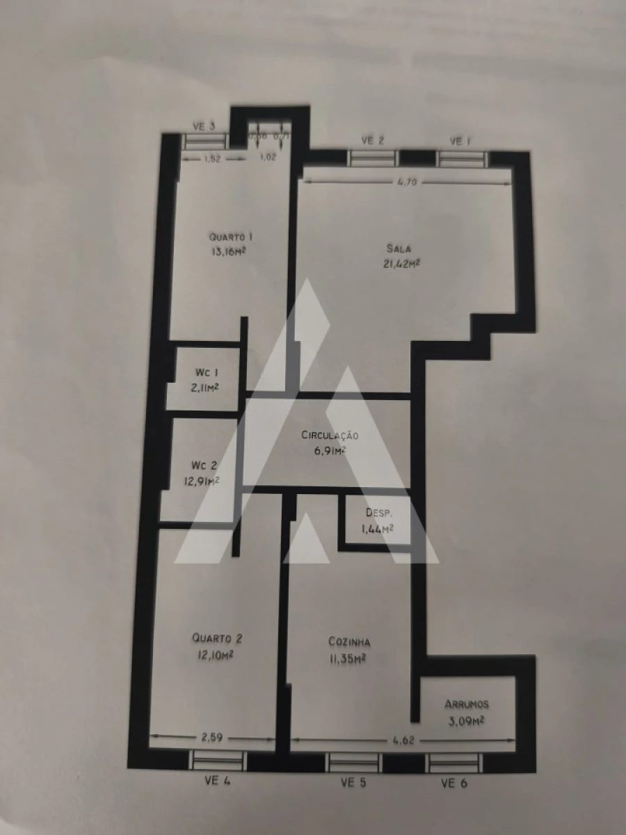 Apartamento T2 para Arrendamento em Darque Foto 17