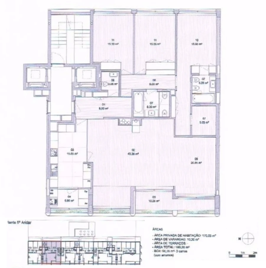 Apartamento T3 para Arrendamento em Aldoar, Foz do Douro e Nevogilde Foto 38