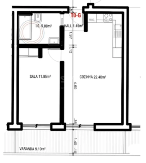 Apartamento T1 para Venda em Altura