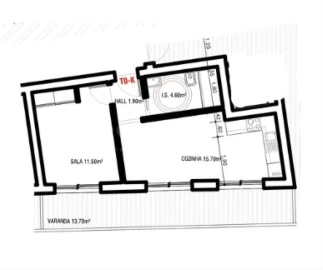 Apartamento T1 para Venda em Altura
